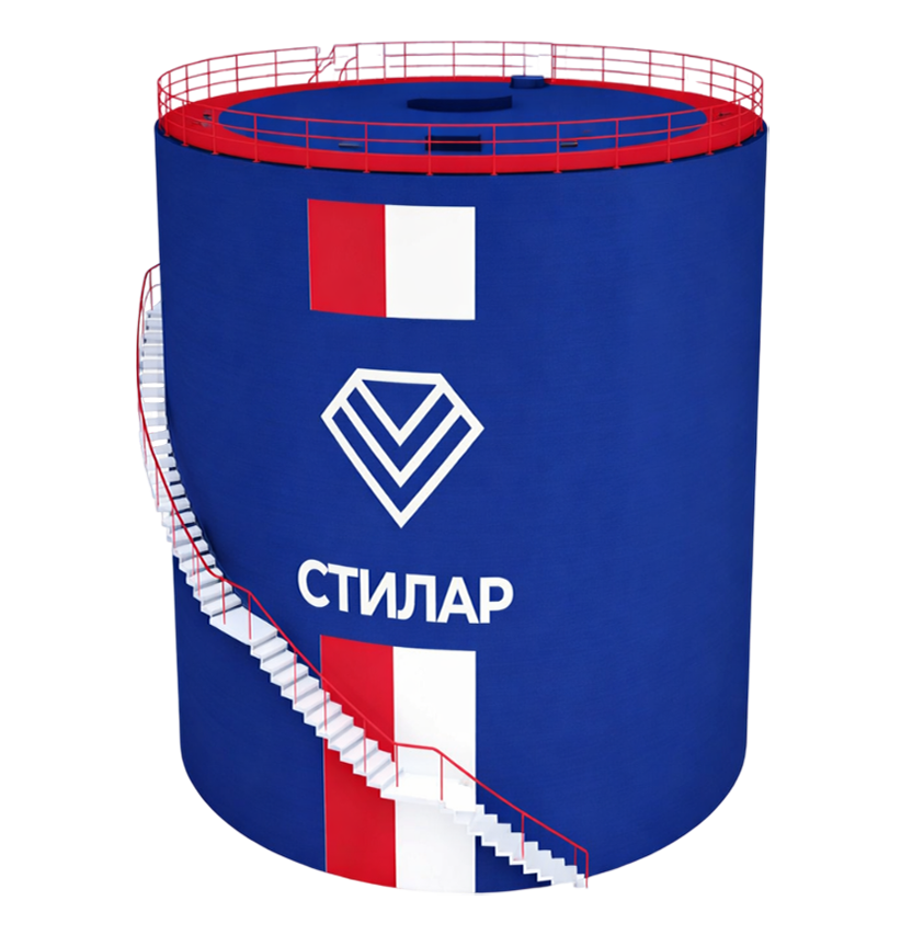 Цельносварной резервуар РВС для воды 125 м³ от завода-производителя