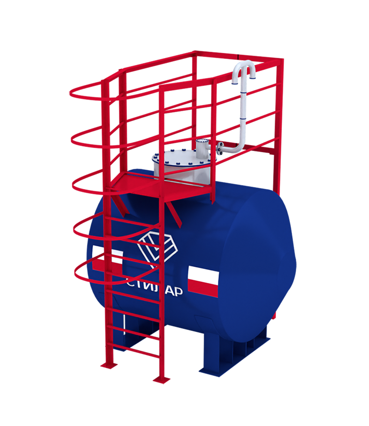 Горизонтальный резервуар РГСН для масла 3 м³ от завода-производителя